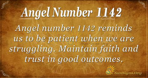 1142 angel number|Angel Number 1142 Meaning: Embrace Patience